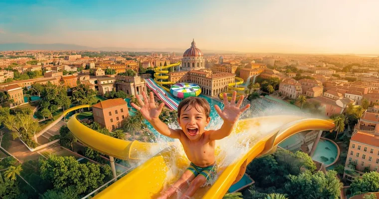 Rome: Hydromania Water Park Entry Ticket